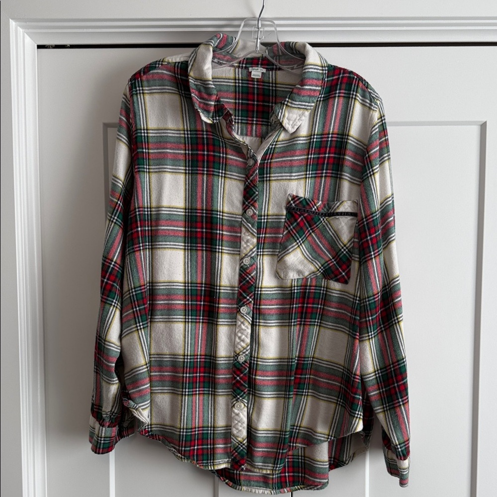 Aerie Plaid Flannel Button Down Shirt